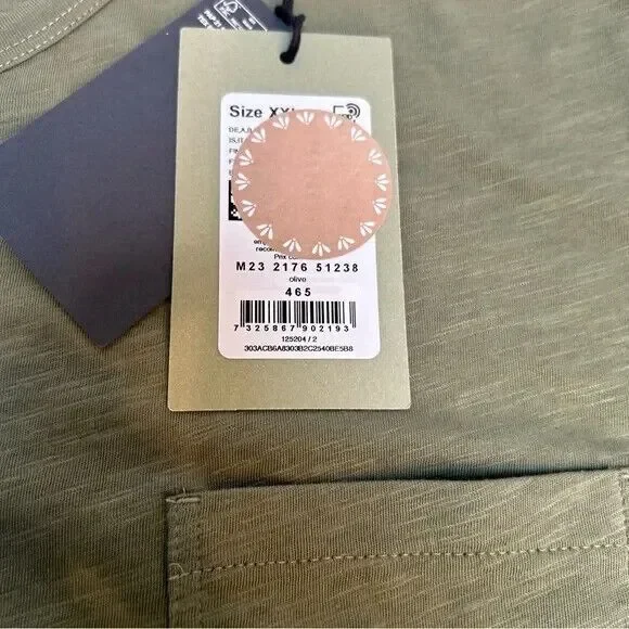 Marc O'Polo NWT Organic Regular Fit Cotton Green Heathered T-Shirt Size XXL - Picture 4 of 7